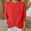 Long Sleeve Pullover Sweaters For Women O Neck Casual Cute Printing Knit Oversized Sweater
