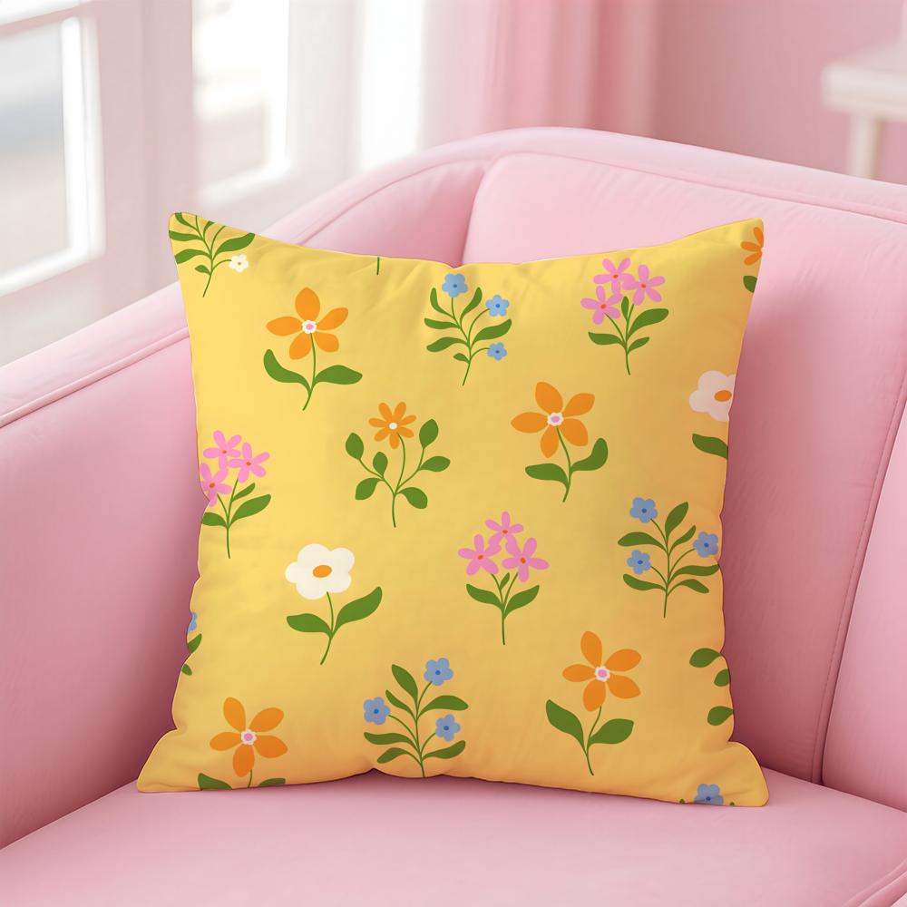 Bold Bright Artistic G-Gerdadzys Floral Pattern Cushion Cover Pillow Case Soft Friendly Fabric & Concealed Zipper
