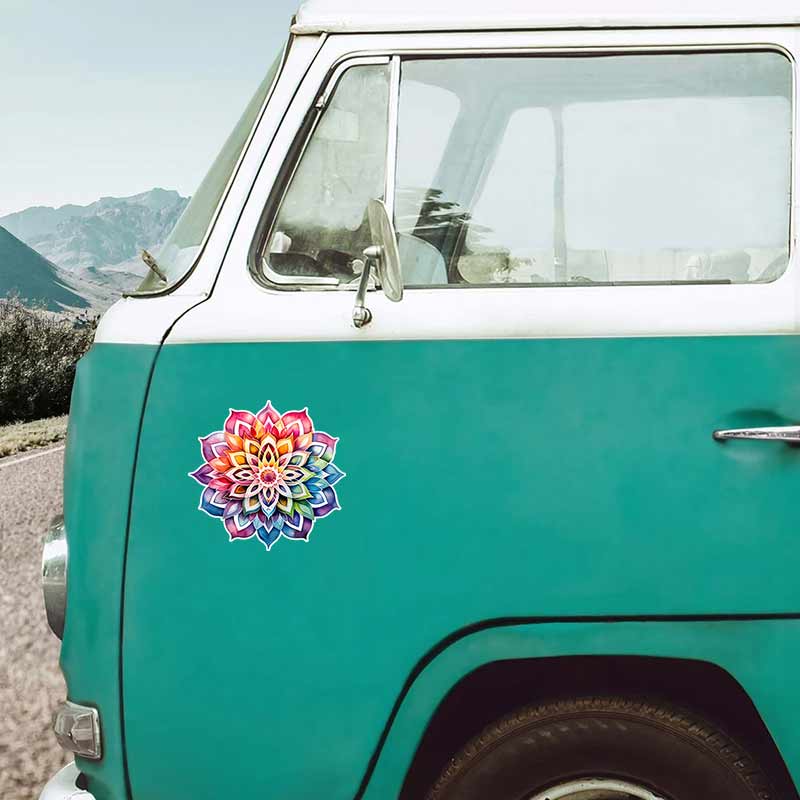 Car Stickers Mandala Vinyl Decal Waterproof Rear Window Motorcycle Camper Bumper Truck Laptop Decoration Sticker TM168