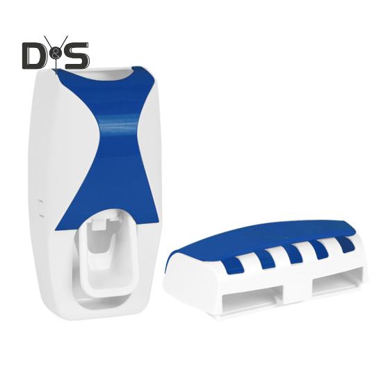 Automatyczny Dozownik Pasty do Zębów Zestaw Uchwytów na Szczoteczki do Zębów Prosta Instalacja Montowany na Ścianie Łazienkowy Stojak na Szczoteczki do Zębów