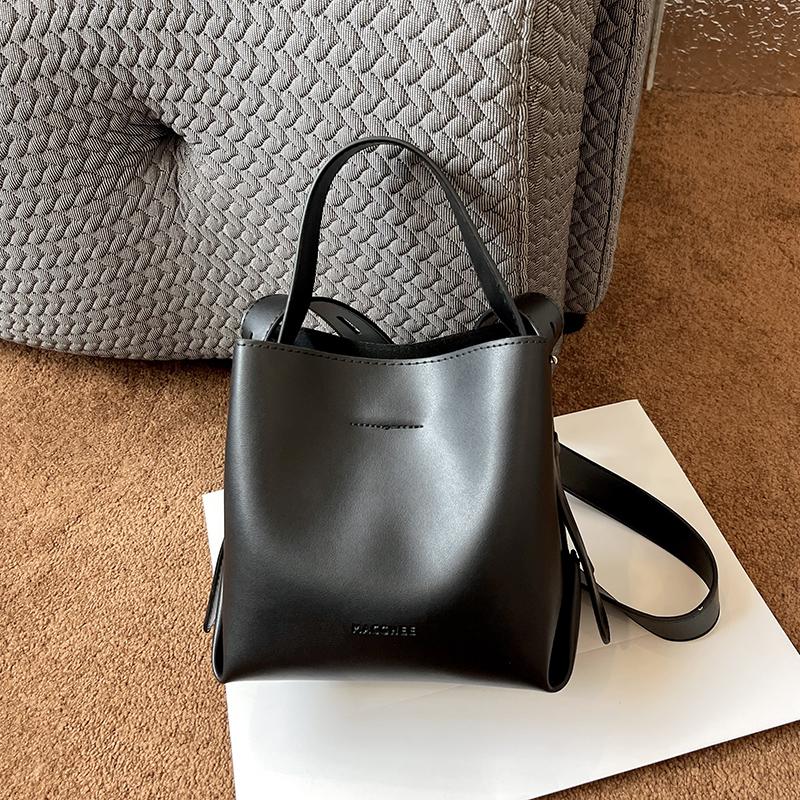 Women Bag Handbag Simple Fashion Shoulder Bag Luxury Messenger Bag PU Leather Bucket for Women Brand Crossbody