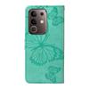 For Vivo Y29 4G/vivo T4x 5G/vivo Y300t 5G Wallet Case Floral Butterfly Imprinted Leather Phone Cover Stand