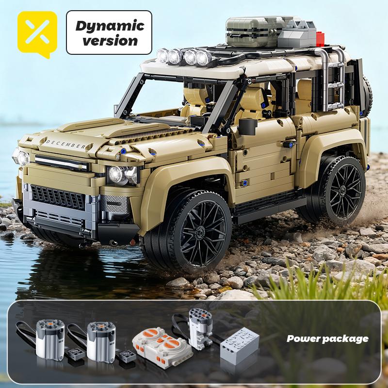 1:8 Multi-Model Building Blocks Car Off-Road/Racing/Truck Educational Bricks Parent-Child Interactive Toy Kid Adult Assemble Set