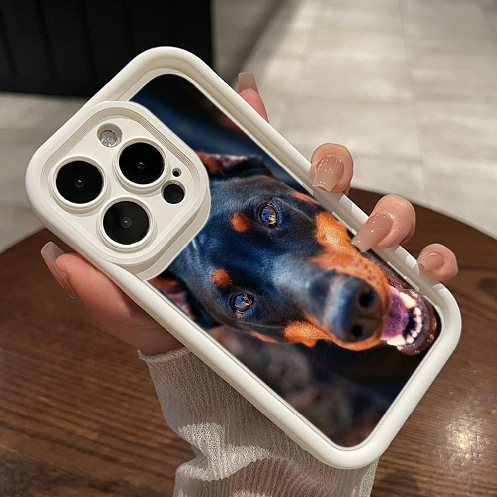 LZ14 Dog Doberman Animal Art Silicone Phone Case for Xiaomi 11 Lite 5G 14T Redmi 14C 13C A3 Note 12 11 9 10 13 Pro Plus Shockproof Back Cover