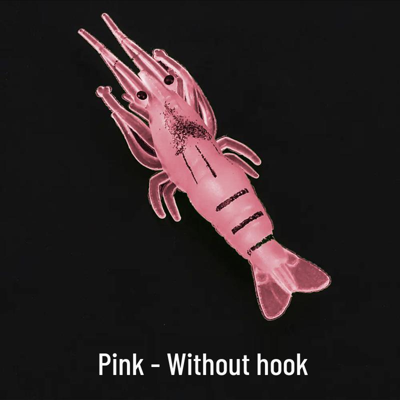 Bionic Night Glow Grass Shrimp Soft Lure for Bass and Sea Fishing.