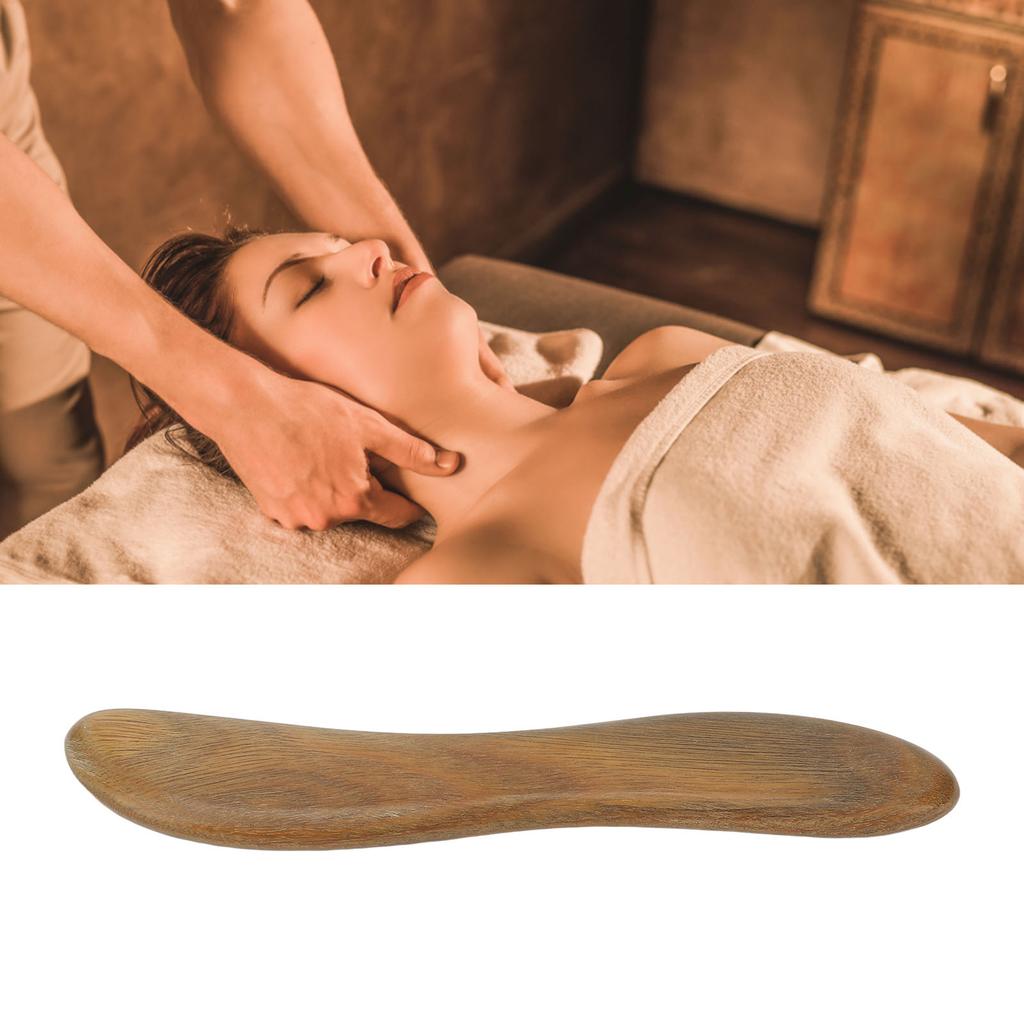 Sandelholz Gua Sha Werkzeug Tragbar Sicher Gesicht Hals Muskelentspannung Schaben Massage Werkzeug für Männer Frauen