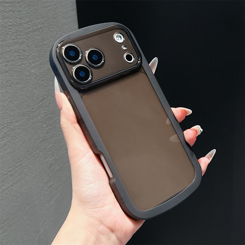 Transparent Oval Bumper Soft Armor Phone Case For iPhone 17 16 15 141 3 12 11 Pro Max Air X XR XS 7 8 Plus SE Protective Cover