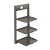 Kitchen Storage Rack Wall Mounted with Suction Cup Organizer Foldable Serving Platter Countertop Shelf for Bowls Plates