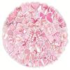 103pcs Pink Bow Doodle Stickers, Cute Cartoon Aesthetic Vinyl Stickers for Water Bottles, Laptops, Phones, Skateboards