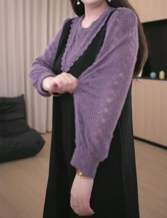 Spring Lace Plus Size Slimming Dress for Middle-Aged Women - Influencer Style