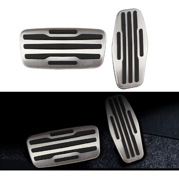 Car Pedals Compatible with Chevrolet Chevy Silverado 1500 2500 3500 2019-2024 Stainless Steel Accelerator Gas Brake Pedal Cover Accessories