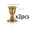 Vintage Candlestick Candle Holders Brass,Taper Gold Candle Stick Victorian Style for Wedding Reception Christmas Decoration
