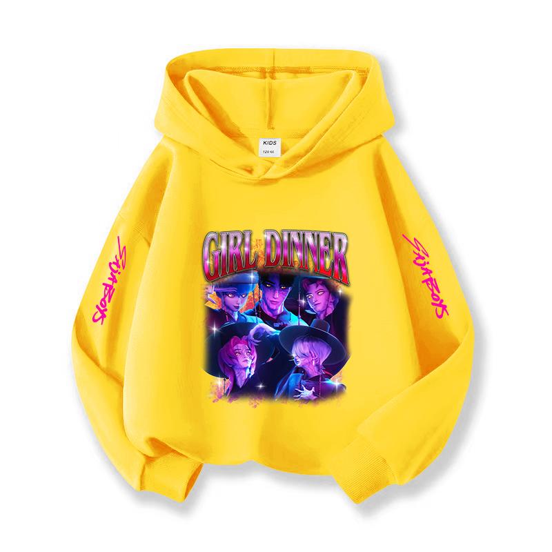 2025 New KPOP Korean Christmas Casual Children's Hoodie Fashionable, Versatile, Casual and Comfortable Girls' Top