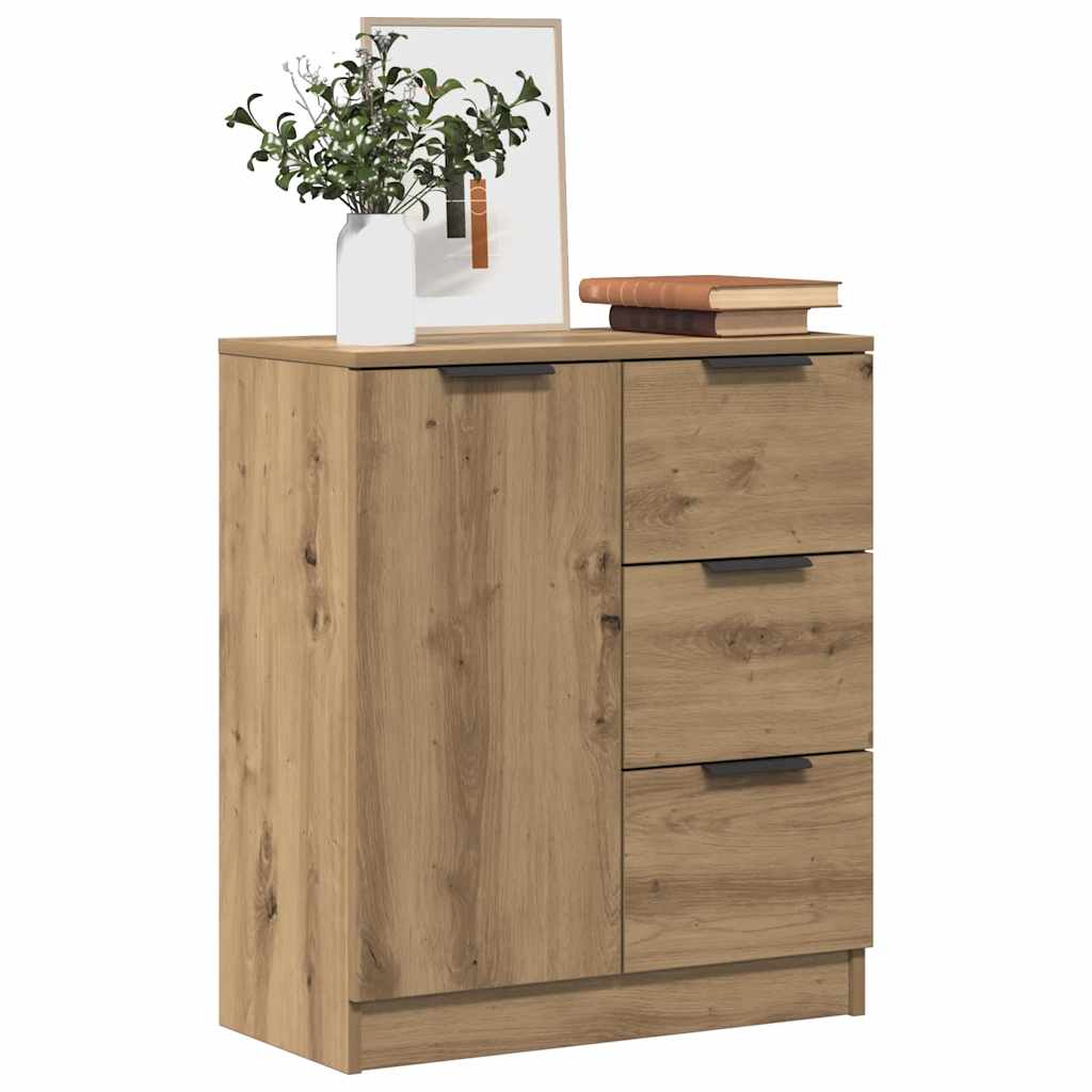 Vidaxl Komoda, Dąb Artisan, 60X30X70 Cm, Materiał Drewnopochodny