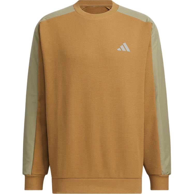 Adidas Sweatshirts Men's Brown Crew Neck Moderate Regular JX1793