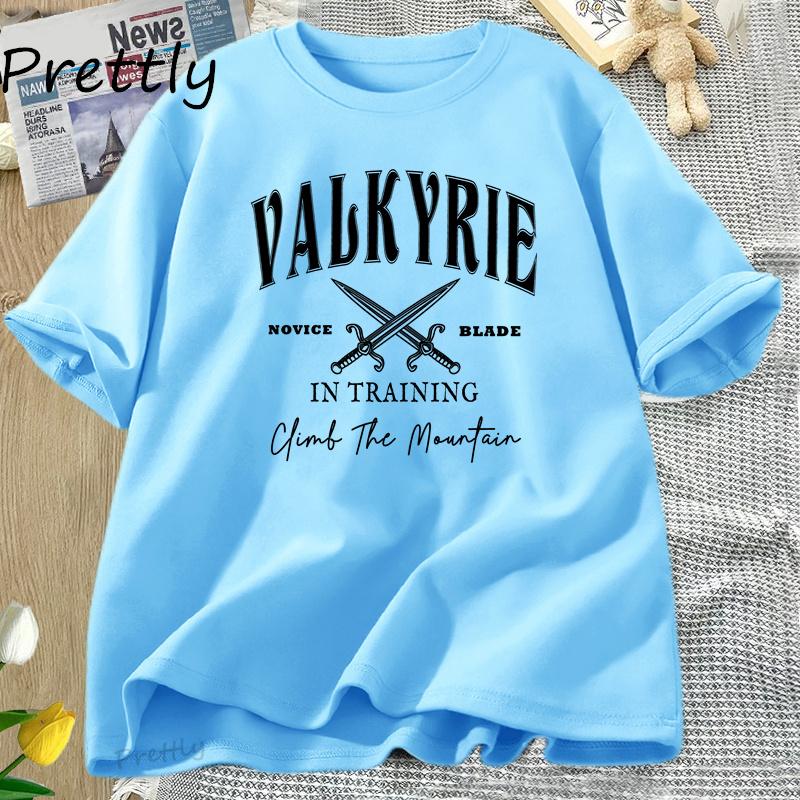 Valkyrie Training Graphic T Shirts Men Women Cintage SJM Acotar T-shirt Bookish Reader Tshirt Cotton Short Sleeve Couple Tees