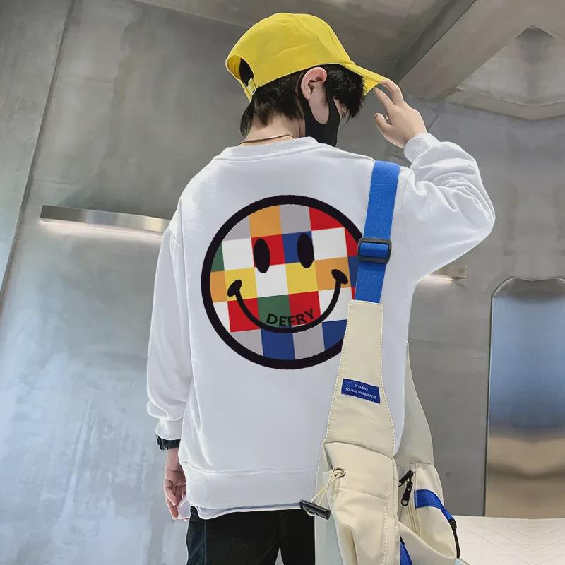 Boys' Fashion Sweatshirt Long Sleeves - 2023 Autumn/Winter Trendy Street Style for Big Kids