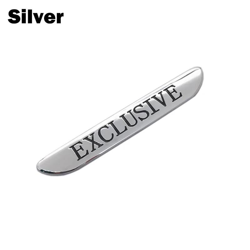 EXCLUSIVE Logo Car Styling Fender Body Side Stickers Emblems for Rover Sport A4 A8 Trax Highlander Decal Accessories