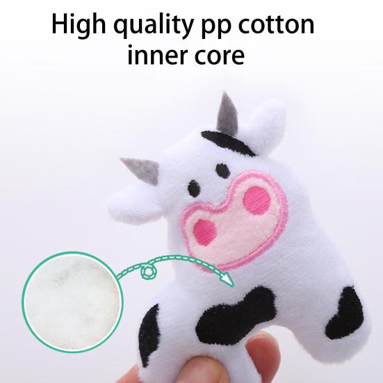 Katzenspielzeug Bissfest Tierform Kätzchen Zähneknirschen Kuhform Katzenminzenspielzeug Haustier