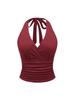 Women's European & American Halter Strap Slim Backless Vest Top