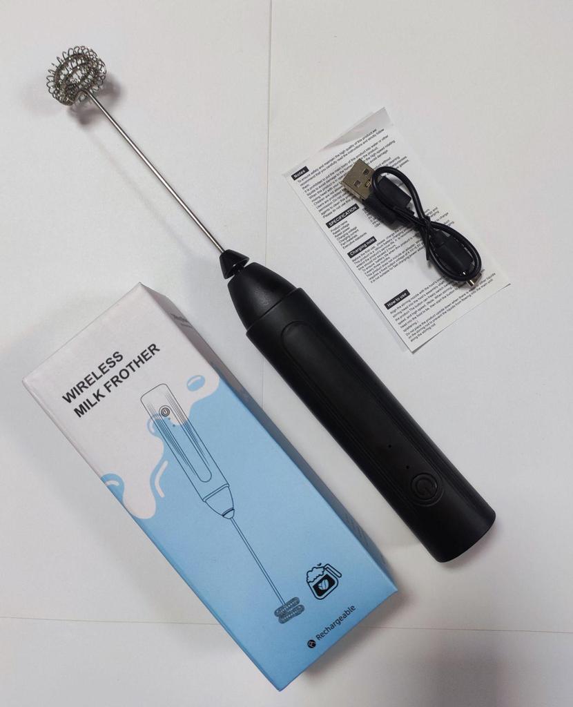 USB Electric Milk Frother and Egg Beater Whisk for Coffee and Baking
