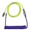 Type C USB Cable Mechanical Keyboard USB Wire for Mechanical Keyboard Aviator Connector Spiral Paracord