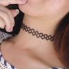 Tattoo Necklace 90s Vintage Retro Elastic Gothic Jewelry Hollow Women Jewelry Necklace Stretching Summer Style Necklace Anklet