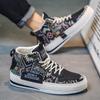 New Arrivals Designer New Men's Casual Sneakers Canvas Comfortable High Top Flats Walking Vulcanized Shoes