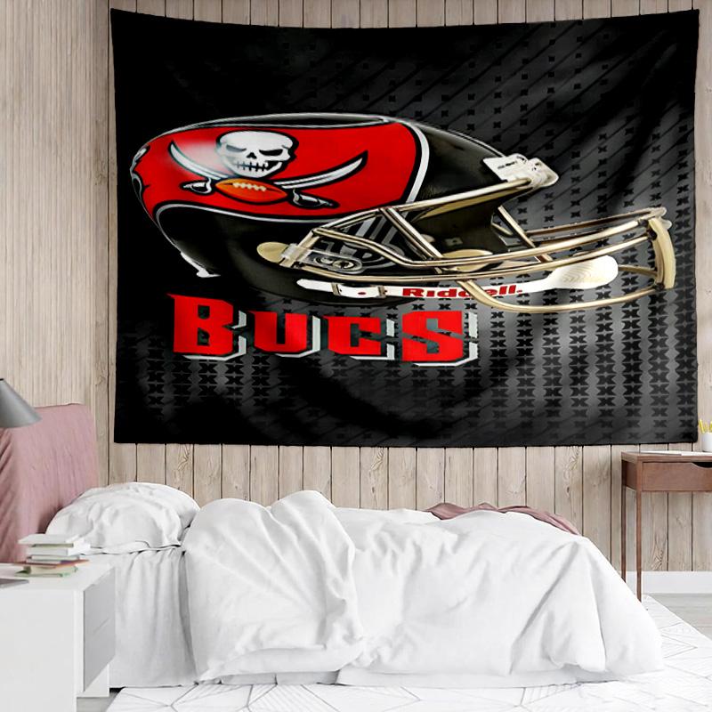 Buccaneers Team Spirit Tapestry Accessories Playroom Tapestry, for Bedroom,Livingroom, dormitory Room Wall Decor Fan Birthday Gifts