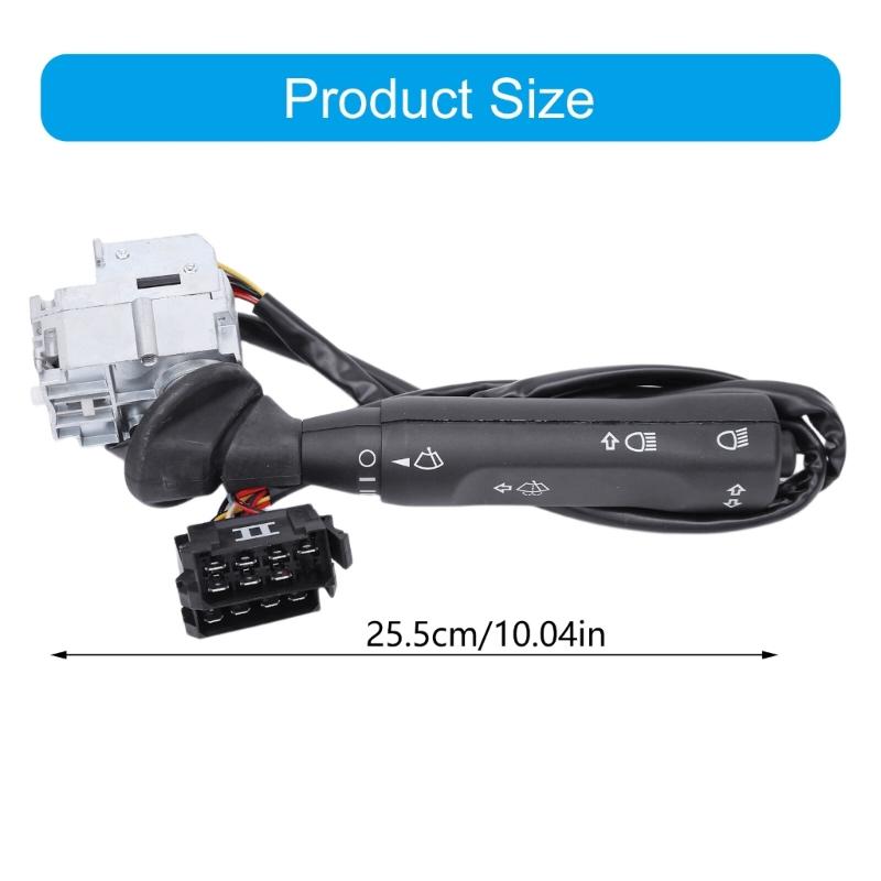 Automotive Combination Switches Assembly 3575400045 for Turn Signal and Windshield Wiper Functions, with ABS Housing, Attached Harness, and Multiple