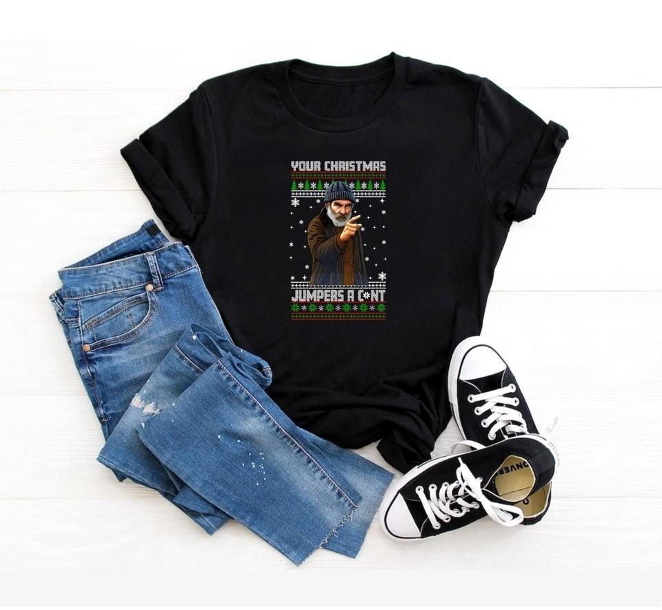 

Farmer Jim Ugly Christmas T-Shirt, Funny Christmas Shirt S-5XL Q4736 Unisex T-Shirt XXXXL