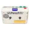 Cassette To MP3 Converter HiFi Stereo Sound Retro Innovative Colorful Buttons USB Portable Tape Player White