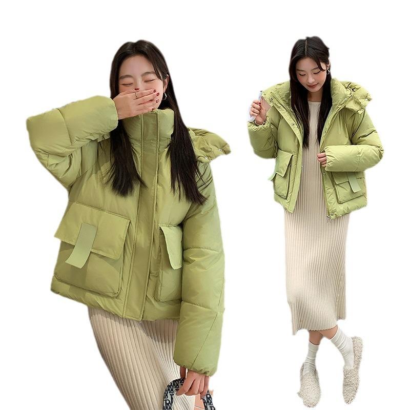 2024 Cappotto Parka Coreano Largo con Cappuccio Donna Inverno Spesso Imbottito in Cotone Giubbotti Femminili Caldi Piumino Giacca Invernale Donna Capispalla
