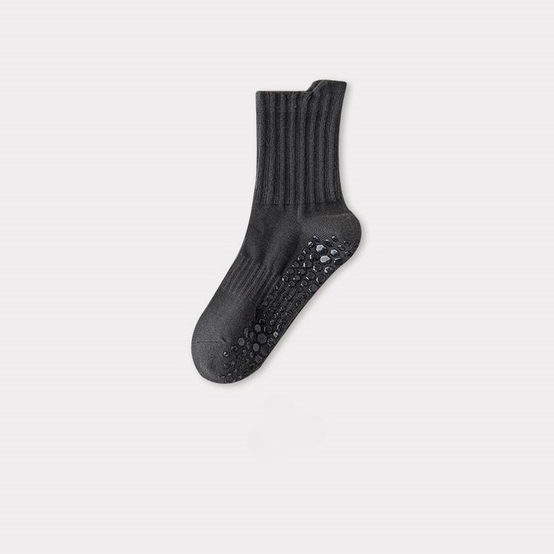 Mittelhohe Yoga-Socken für Herren Damen Professionelle Anti-Rutsch Pilates-Socken Indoor Tanz Fitness Laufen Sportsocken
