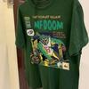 Koszulka MF Doom Retro Lata 90 Hip Hop Rap Tour Leśna Zieleń tee Doom Koszulka Unisex