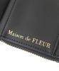 Maison De FLEUR Tulle Strap Wallet, Black, F, 08000688700