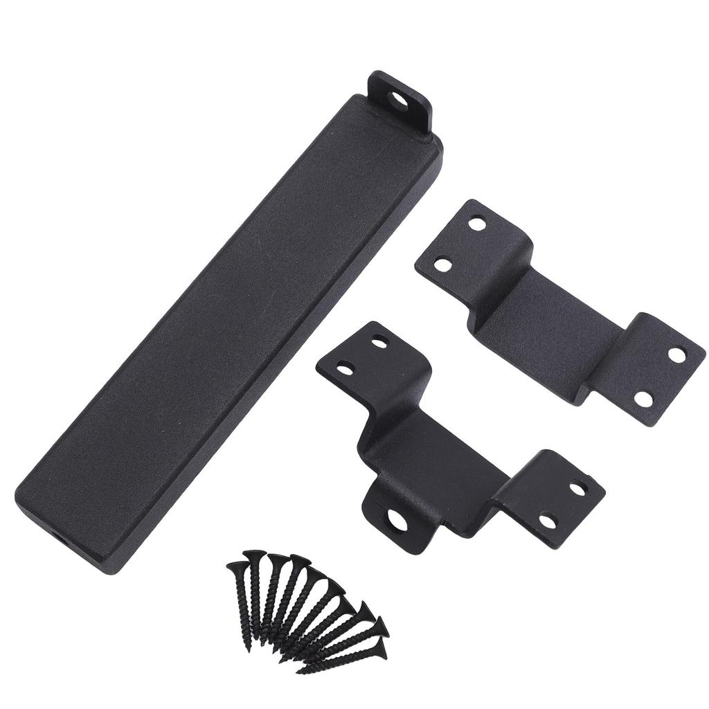 Slide Gate Latch Heavy Duty Steel Slide Gate Lock with Padlock Hole for Wooden Fences Barn Shed