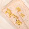 Teamer 3pcs Classic Bowknot Charms for Jewelry Necklace Earrings Making DIY Stainless Steel Gold Color Pendant Wholesale No Rust