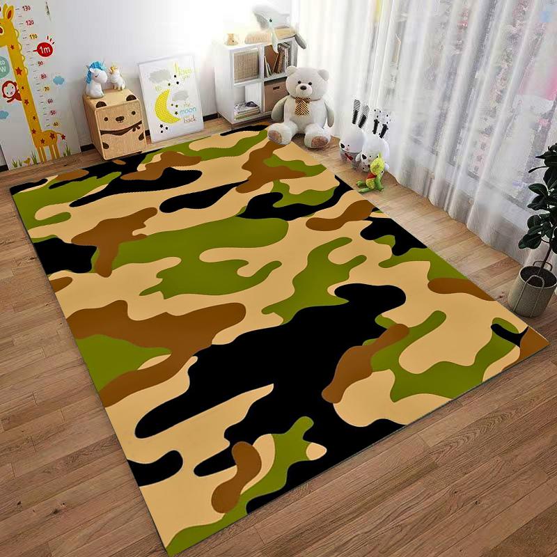 Camouflage Pattern carpet Non-slip rug suitable for living room and bedroom sofas