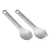 Portable Camping Spoon Strong Camping Titanium Spork Spoon Tableware Soup Spoon