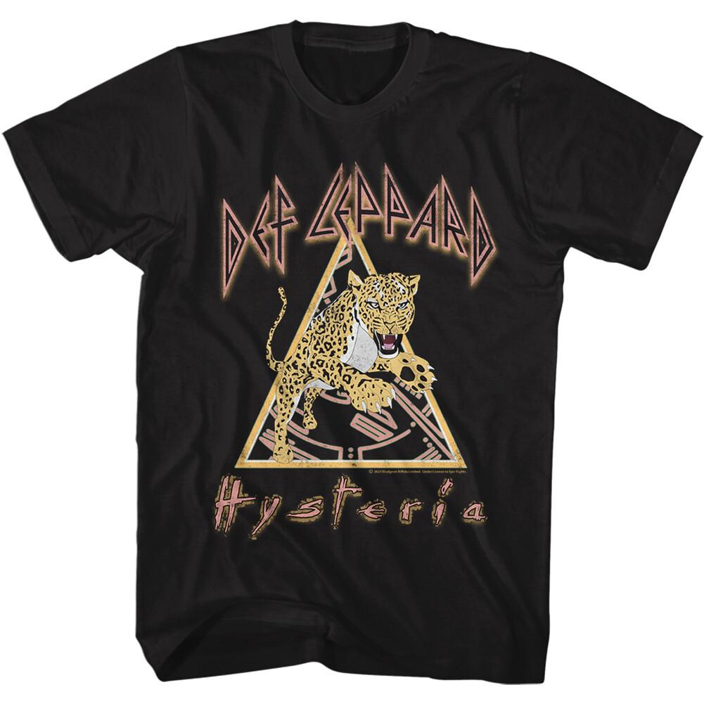 Def Leppard Hysteria Leopard Men T Shirt Rock Music Band Merch L
