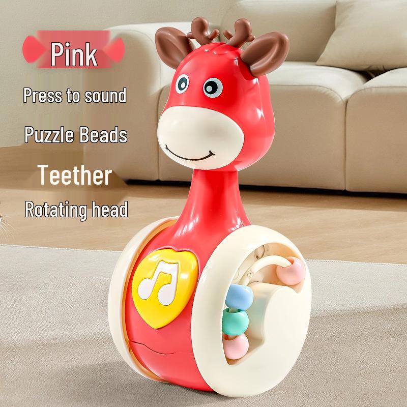 

Fawn Tumbler Dinosaur Baby Toy: Educational Crawling Toy for Newborns and Toddlers (0-3 Years)