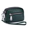 New Women's Coin Purse Real Cowhide Mini Bag Large Capacity Double Zipper Multifunctional Hand Bag Coin Bag Clutch Bag
