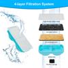 Cat Water Fountain Filter Odor Remover with Sponge Cat Fountain Filter Replacement for Pet Drinking Dispenser Home Apartment