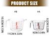Glass Measuring Cup With Large Capacity And Visible Scale Suitable For Baking Mixing And Liquid Measurement