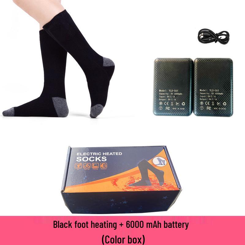 Rechargeable Electric Heated Socks - Unisex Winter Foot Warmers