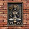 VintageKaliAlumSign Vintage Indian Goddess Kali Square Aluminum Sign - Decorative Wall Poster, Perfect for Bar/Restaurant