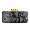 Vintage Schlangenprint Clutch Tasche für Damen Luxusmarke Handtaschen Elegante Schlangenlinien Crossbody Taschen Kette Party Clutch Geldbörse