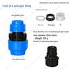 New Material PE Pipe Quick Connectors: Complete Set for 4 to 6 Straight and Three-way Water Pipe Fittings