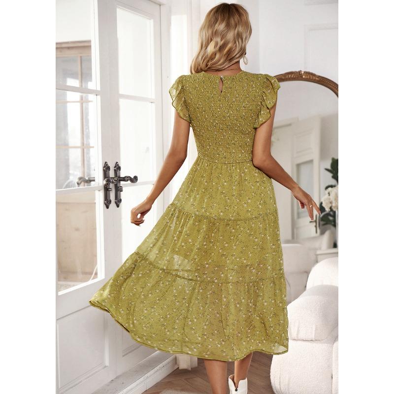 Women's Floral Dress Summer Long Dress